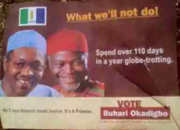 Buhari Blasted Obasanjo In 2003 For Spending 110 Days Globe-Trotting (Throwback Pic)